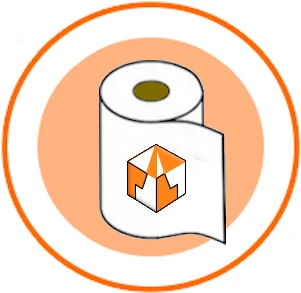 Bobina de papel impresa