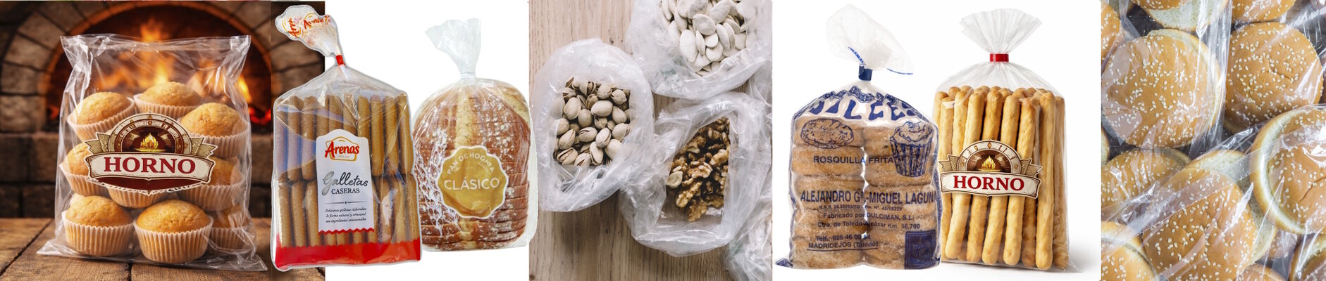 foto de bolsas llenas de alimentos, son bolsas aptas para alimentación