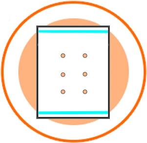 Laminas con doble adhesivo y macroperforadas, aptas para la alimentación, personalizables en tamaño e impresión, reciclables y ecológicas